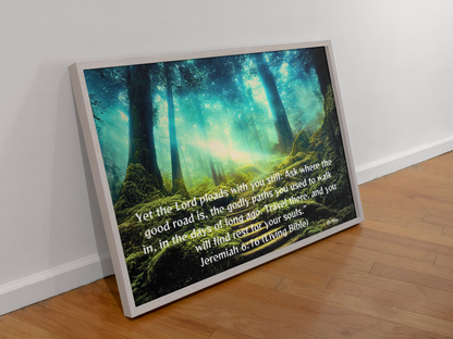 Seek the Old Godly Paths Frameable Poster