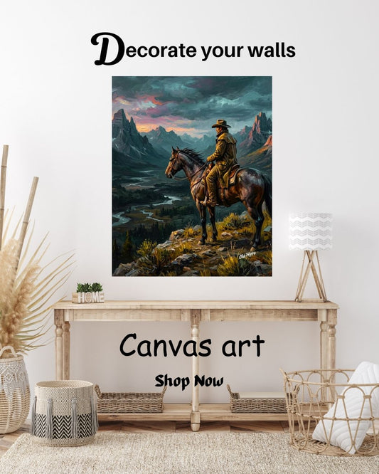 High Country Rider AI Canvas by Old Hippy