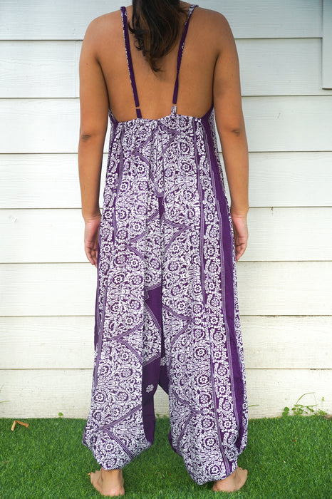 Purple Lotus Hippie Jumpsuits, Boho Rompers, Festival Clothing