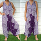 Purple Lotus Hippie Jumpsuits, Boho Rompers, Festival Clothing