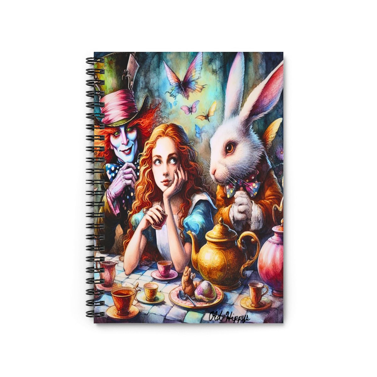 Spiral Notebook Alice and mad hatter vol1