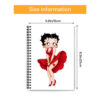 Spiral Notebook betty boop poses