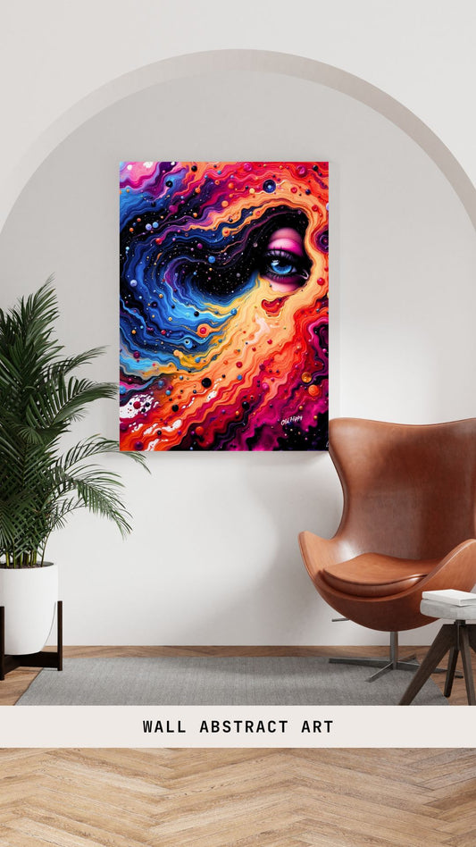 Eye of the Nebula- AI Canvas Art by Old Hippy