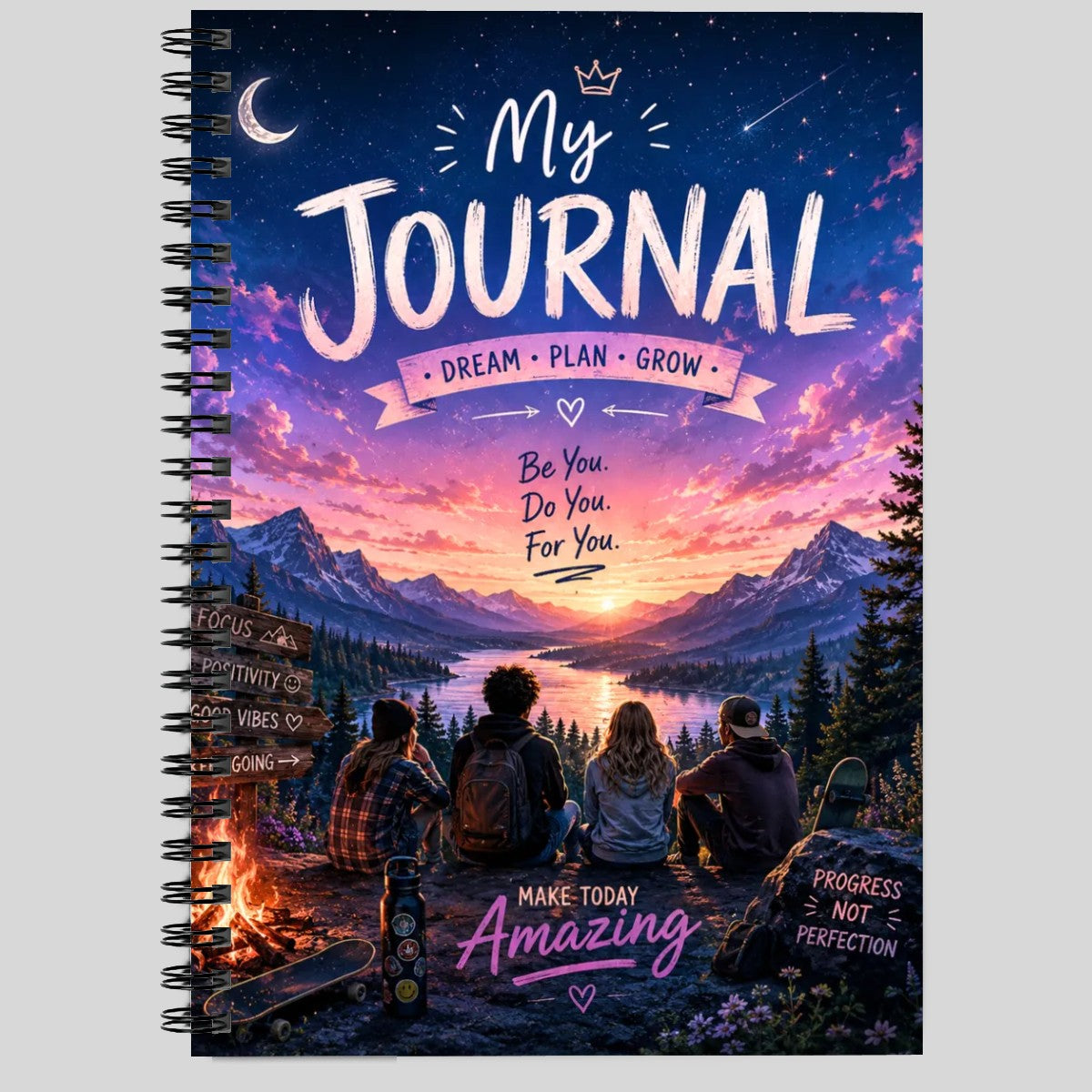 Spiral Notebook Teen Journal