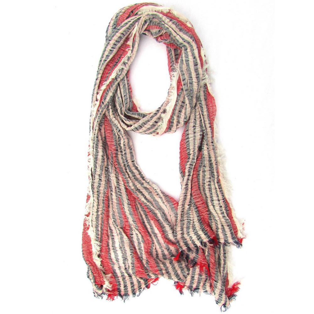 Turkish Cotton Fringed Hobo Scarf