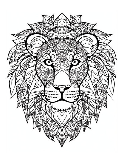 Mandala Animals Adult Coloring Pages