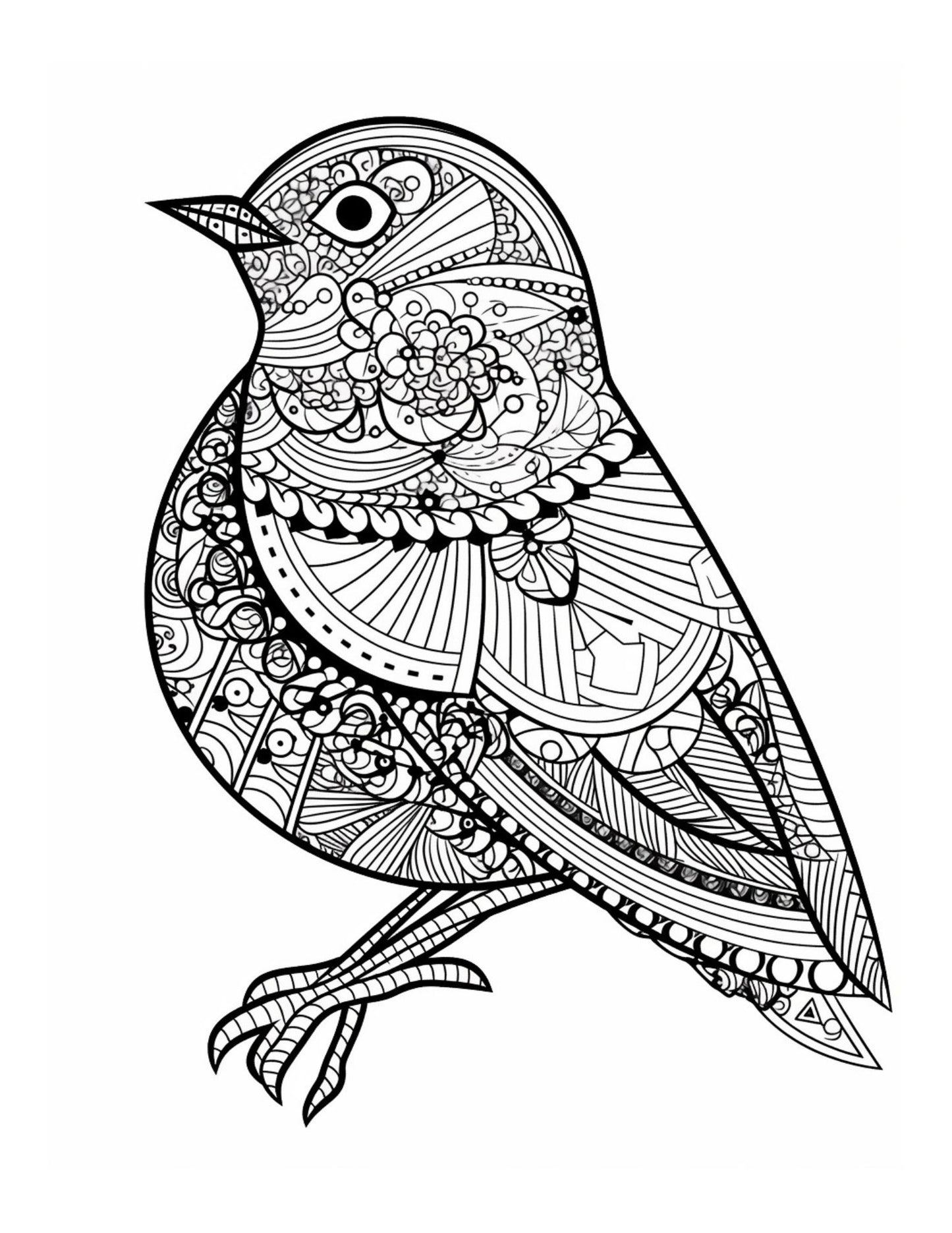 Mandala Animals Adult Coloring Pages