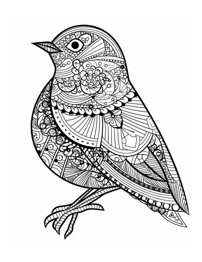 Mandala Animals Adult Coloring Pages