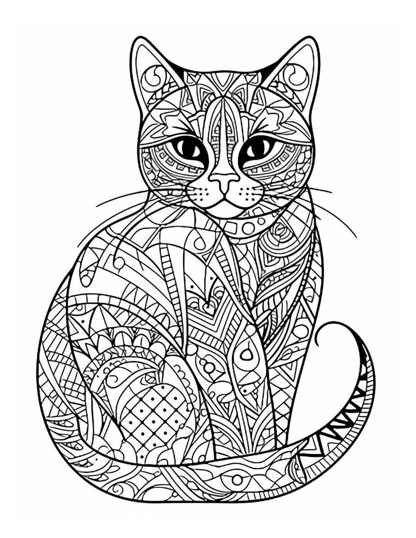 Mandala Animals Adult Coloring Pages