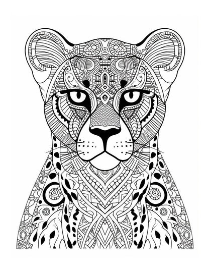 Mandala Animals Adult Coloring Pages