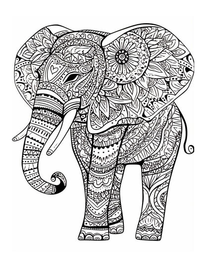 Mandala Animals Adult Coloring Pages