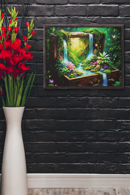 Treasure of the Enchanted Falls AI Digital Art by Old Hippy
