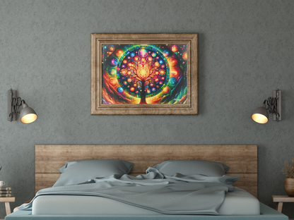 Genesis in Glass AI Digital Art by Old Hippy