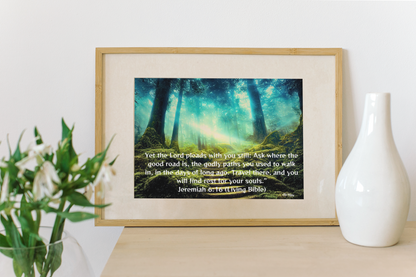 Seek the Old Godly Paths Frameable Poster
