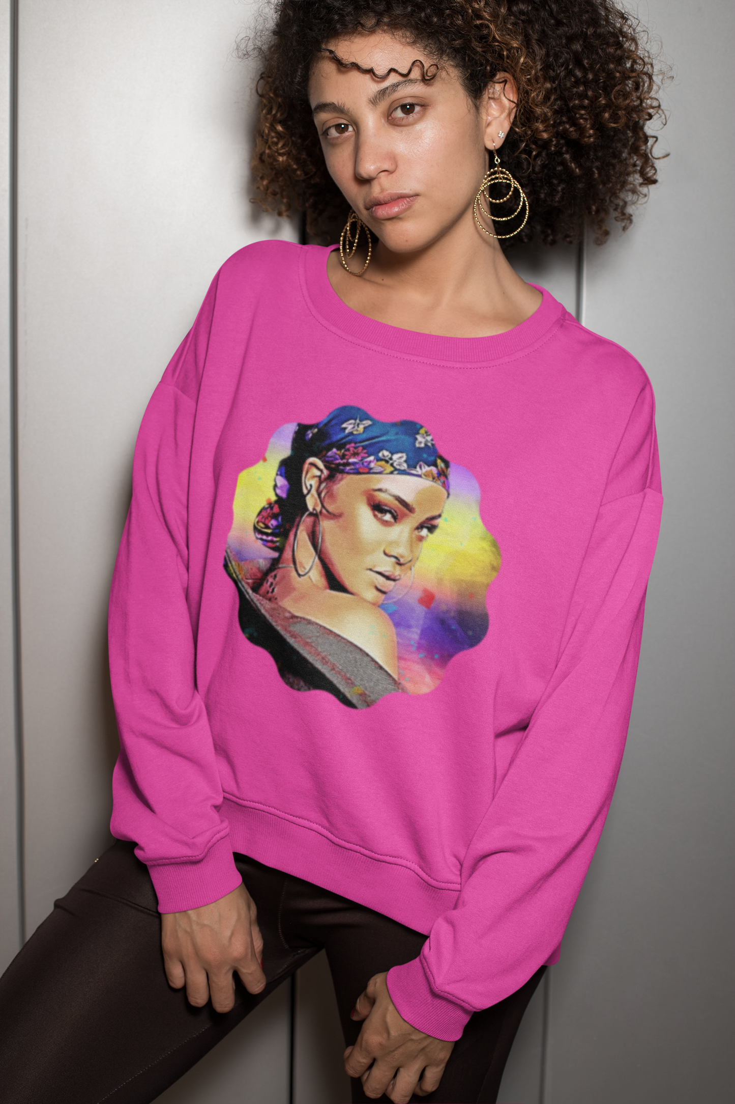 Gypsy Girl Unisex Softstyle Fleece Crewneck Sweatshirt