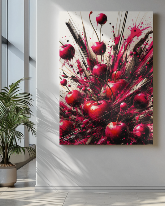 Wild Cherry Burst Canvas Art