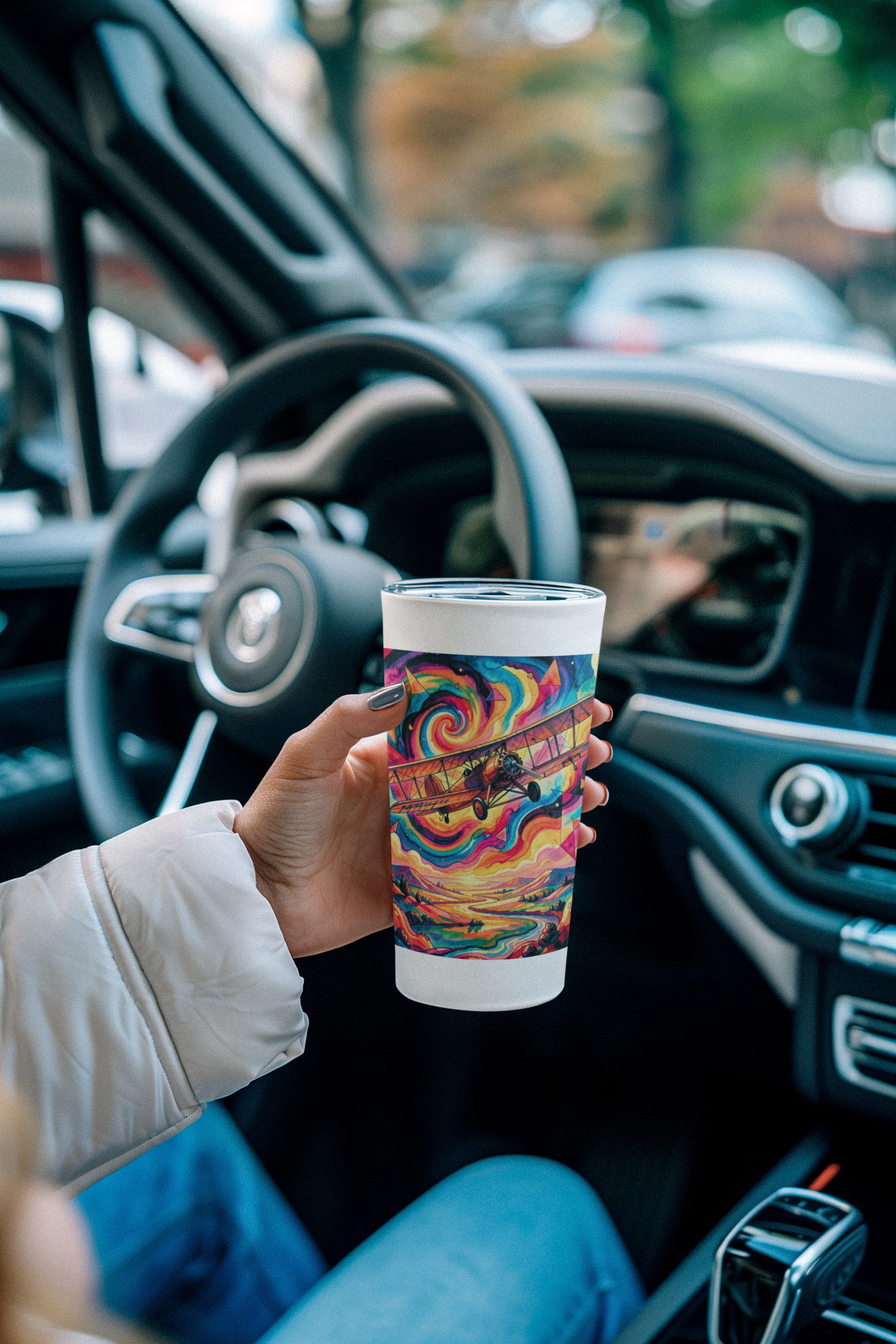 Psychedelic Barnstormer AI Digital Art by Old Hippy