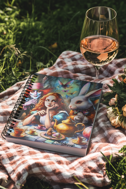 Spiral Notebook Alice and mad hatter vol1