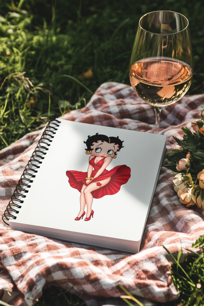 Spiral Notebook betty boop poses