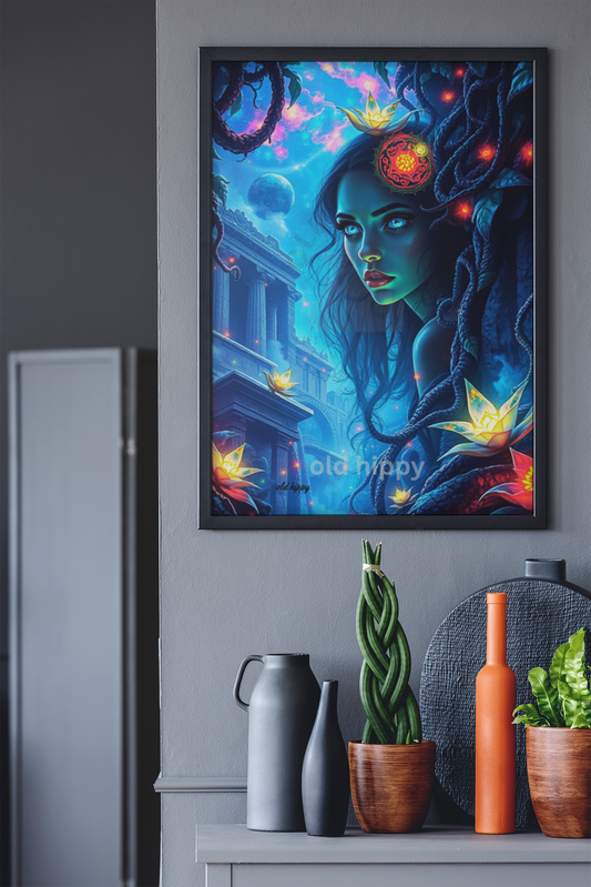 Mystic Eyes of Elysia AI Digital Art by Old Hippy