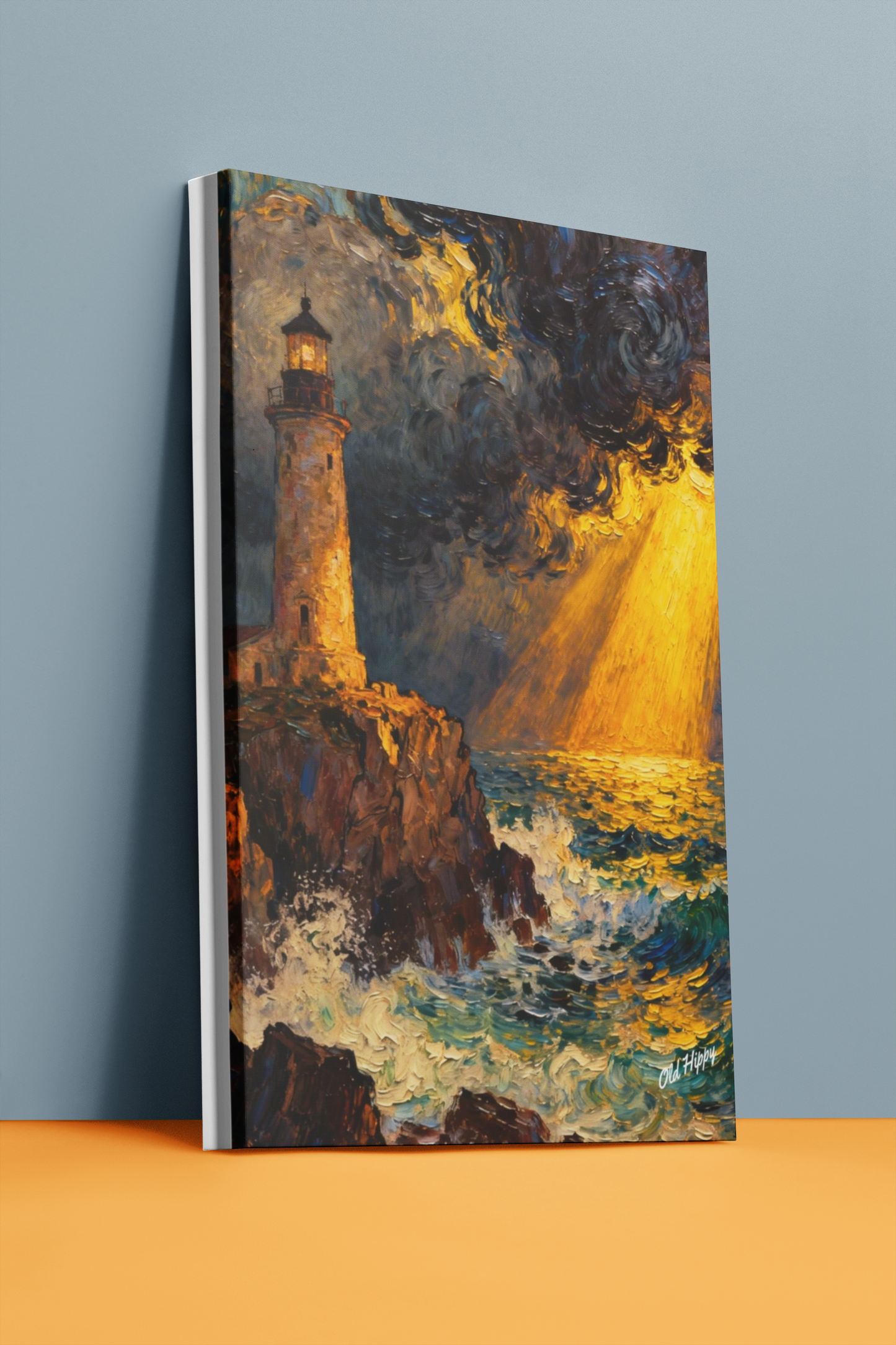 When Heaven Breaks Through Canvas Art by Old Hippy