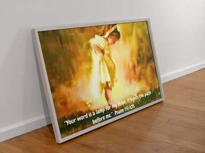 Guided by the Light of Your Word Oh Lord Digital Art