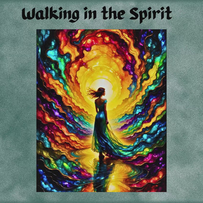 Walking in the Spirit – Inspirational AI Digital Art by Old Hippy
