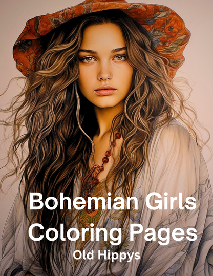 Bohemian Girls Coloring Pages