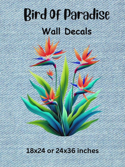 Bird of Paradise Wall Decal