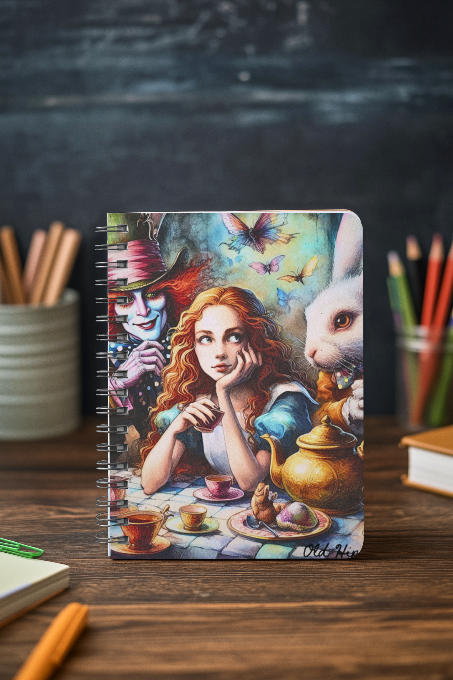 Spiral Notebook Alice and mad hatter vol1