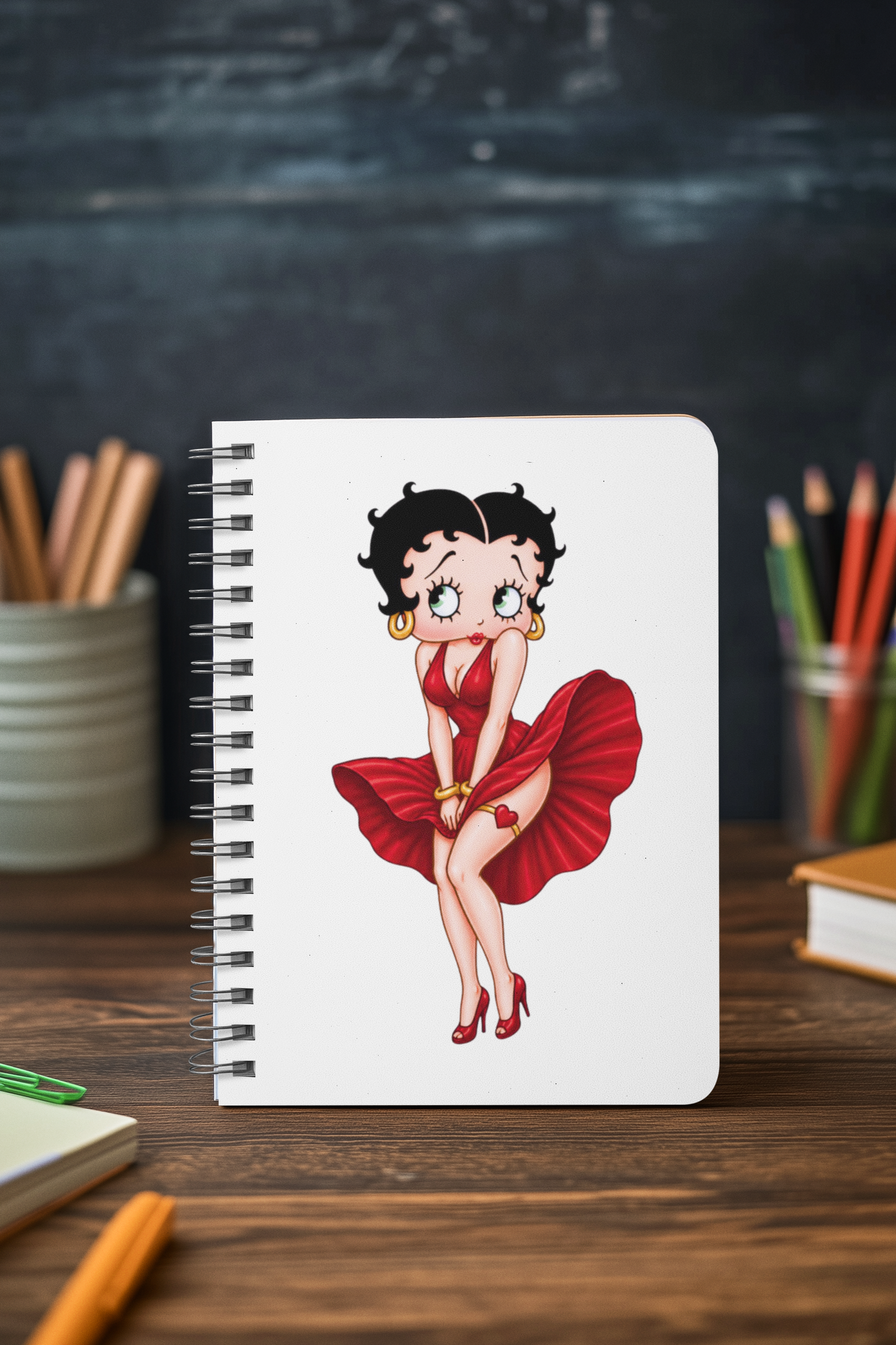Spiral Notebook betty boop poses