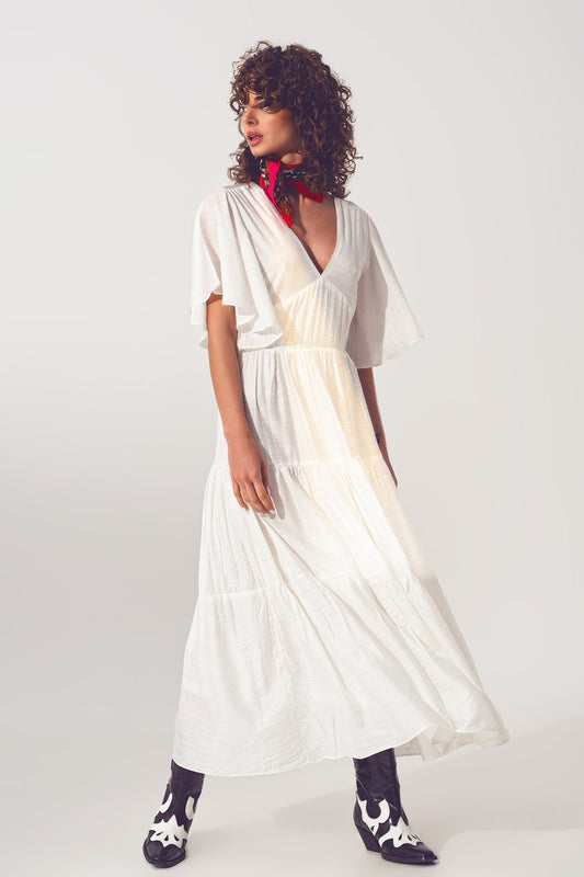 Free Spirit White Maxi Dress