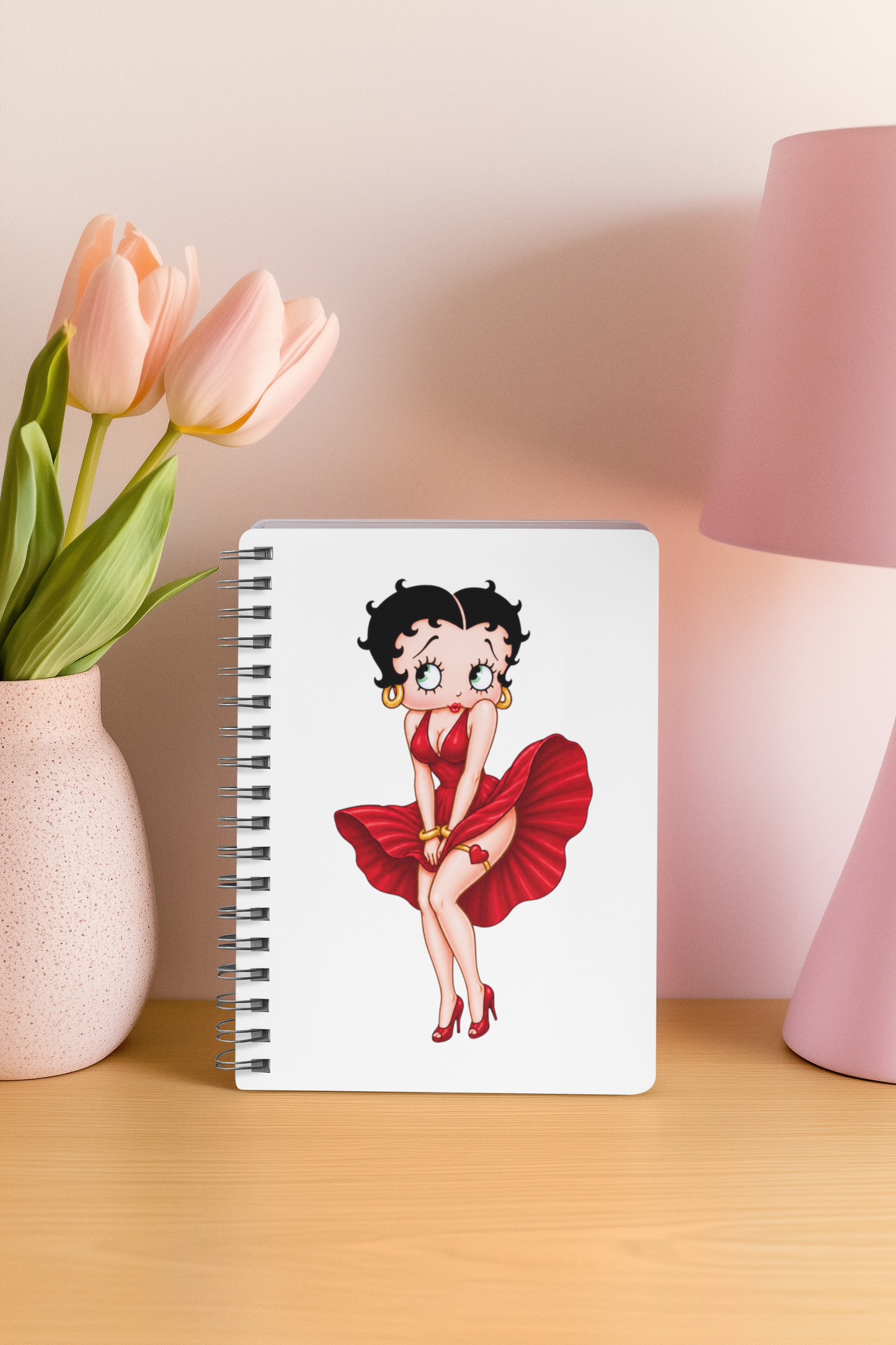Spiral Notebook betty boop poses