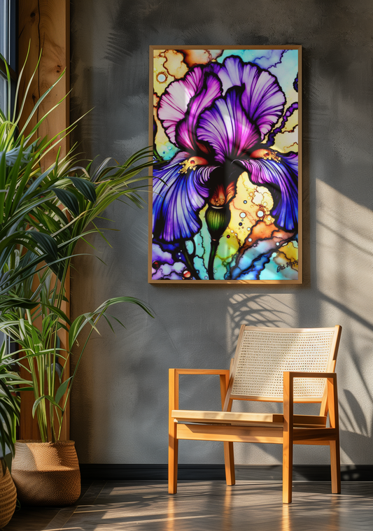 Iris Symphony Fine Art by Old Hippy