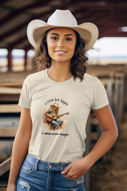 Little Bit Hippie Whole Lotta Cowgirl Softstyle T-Shirt