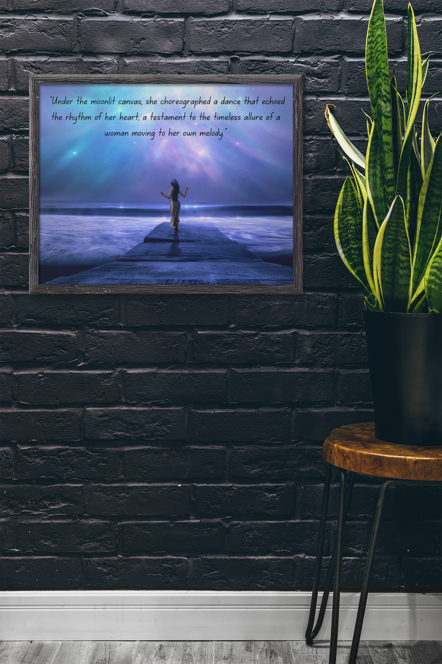 Moving to Her Own Melody Satin and Archival Matte Poster