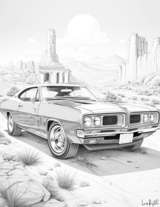 Vintage Cars Coloring Pages