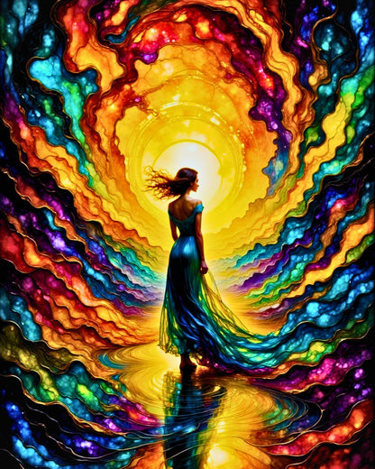 Walking in the Spirit – Inspirational AI Digital Art by Old Hippy