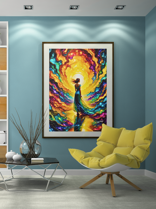 Walking in the Spirit – Inspirational AI Digital Art by Old Hippy