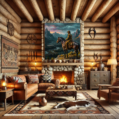 High Country Rider AI Canvas by Old Hippy