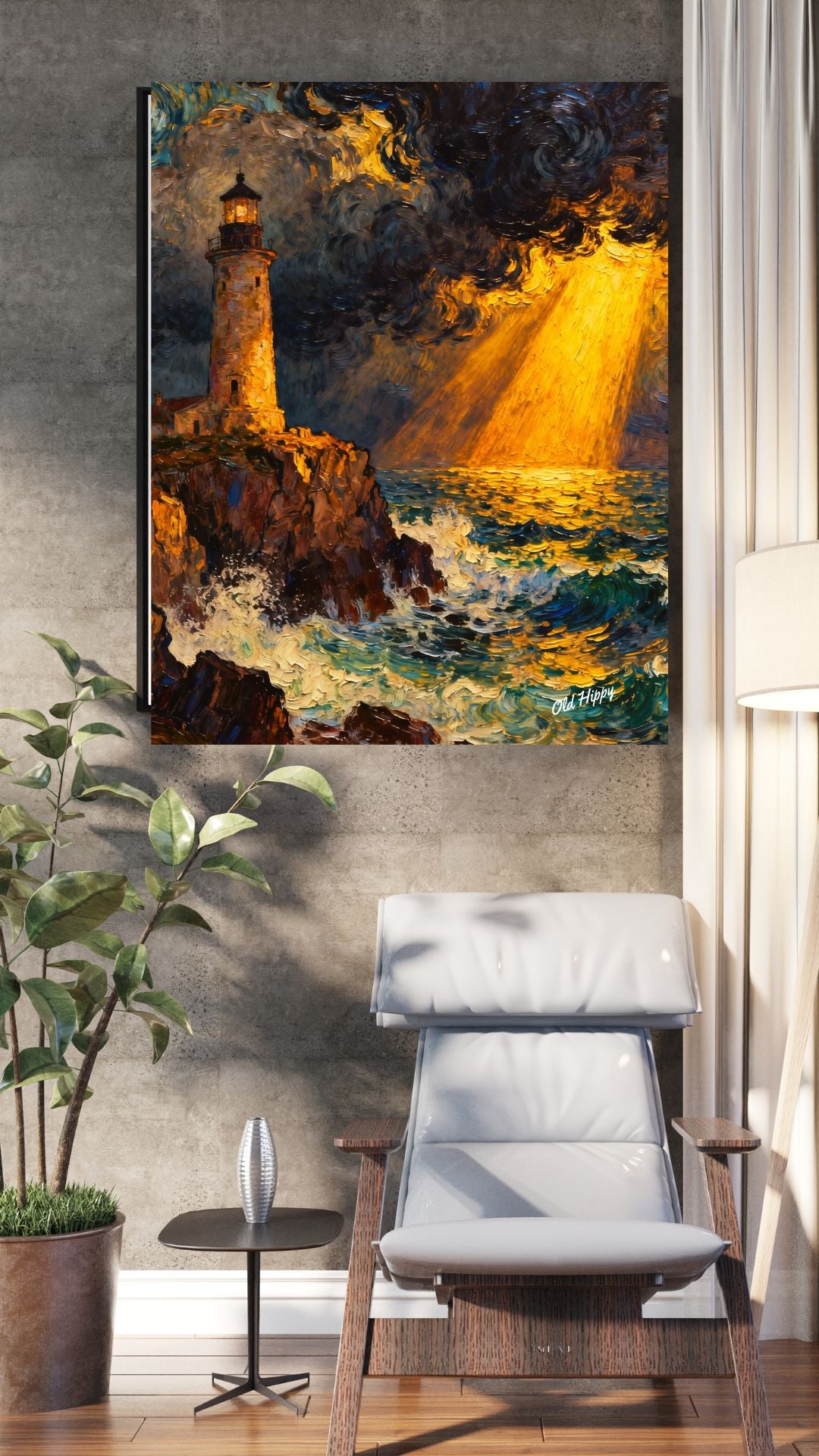 When Heaven Breaks Through Canvas Art by Old Hippy