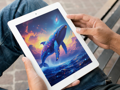 “Starlight Leviathans: Cosmic Whale Collection” – Digital Download (3-Piece Collection)