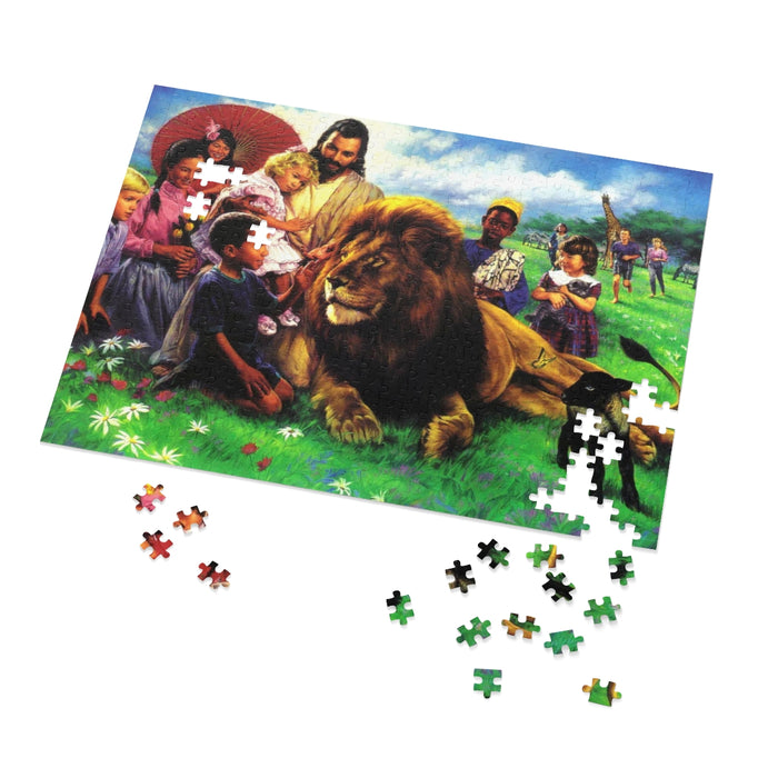 Fun for the Family Jesus Loves the Children of the World Jigsaw Puzzle Collectible Tin