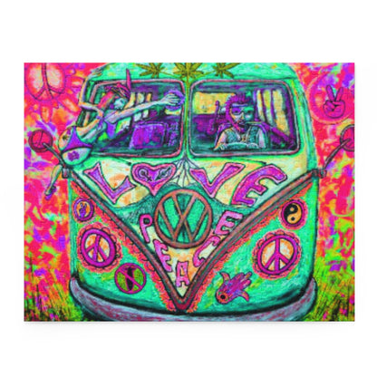 Psychedelic VW Bus Puzzle