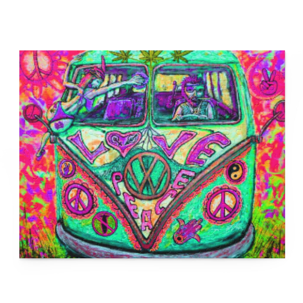 Psychedelic VW Bus Puzzle