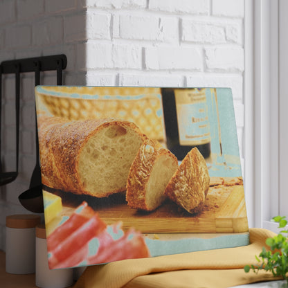 Bread Wine and Thee Glass Cutting Board