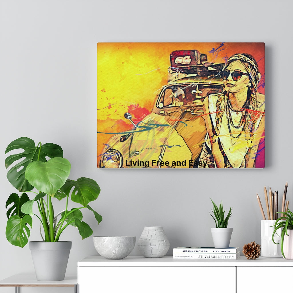 Living Free and Easy Canvas Wall Art