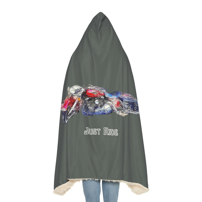 Just Ride Hooded Blanket