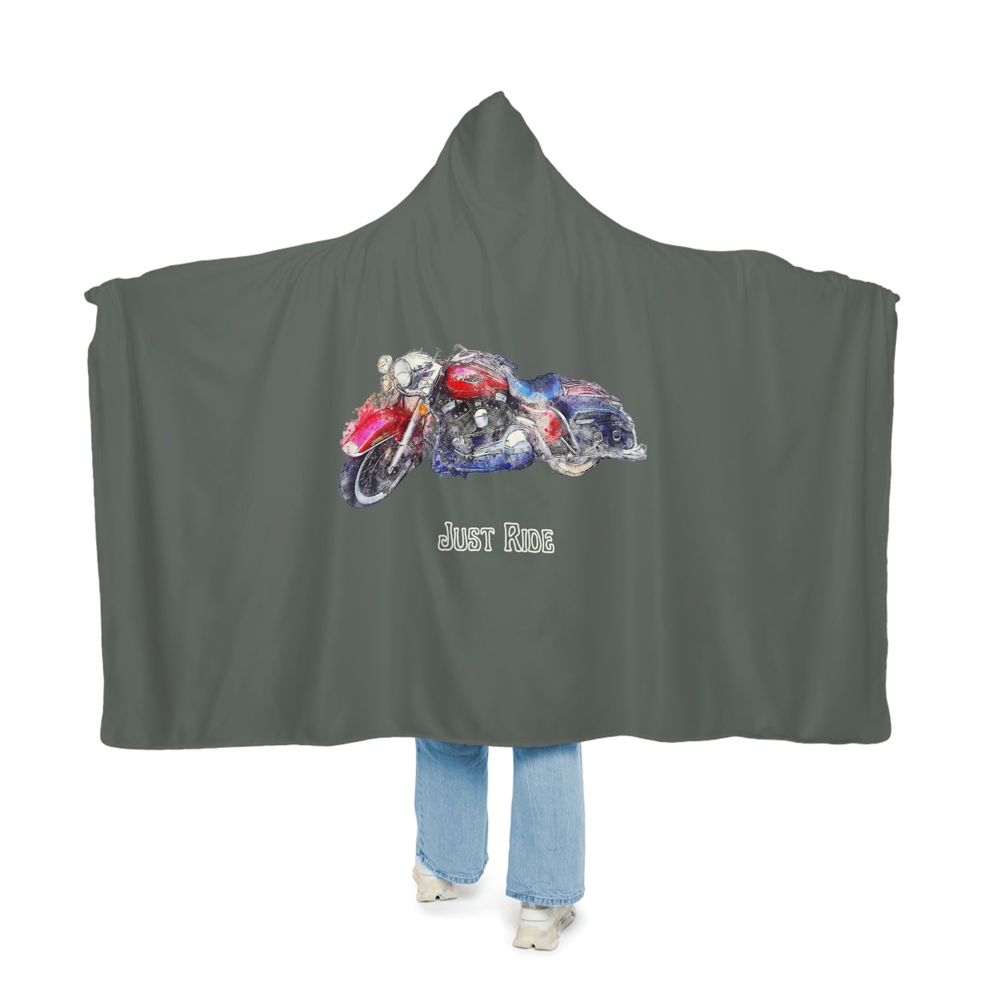 Just Ride Hooded Blanket