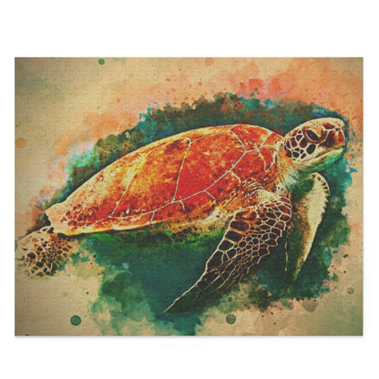 Sea Turtle Watercolour Puzzle